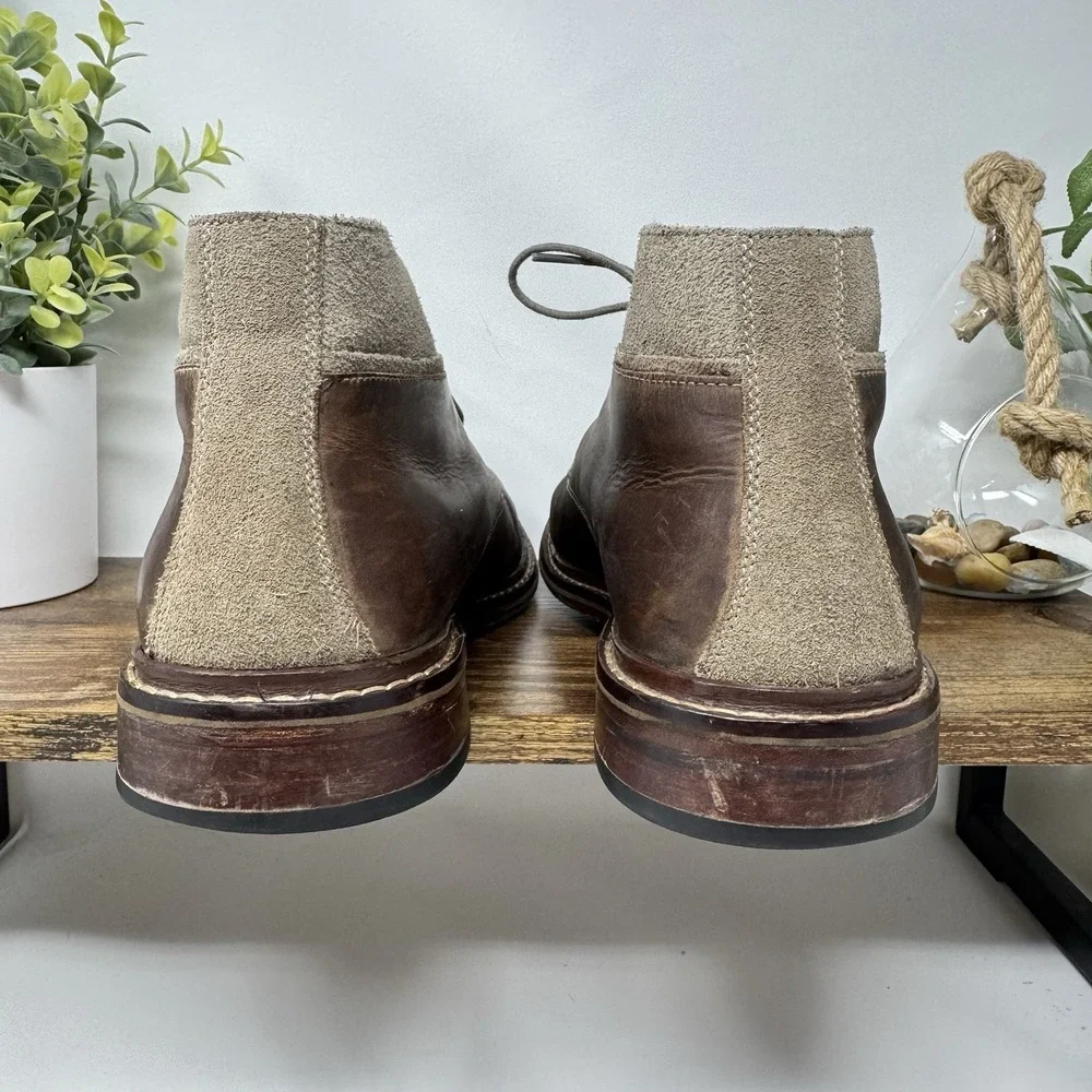 Cole Haan Men's Size 8.5 M Suede Welt Chukka Brown‎ Leather C24533 Ankle Boots